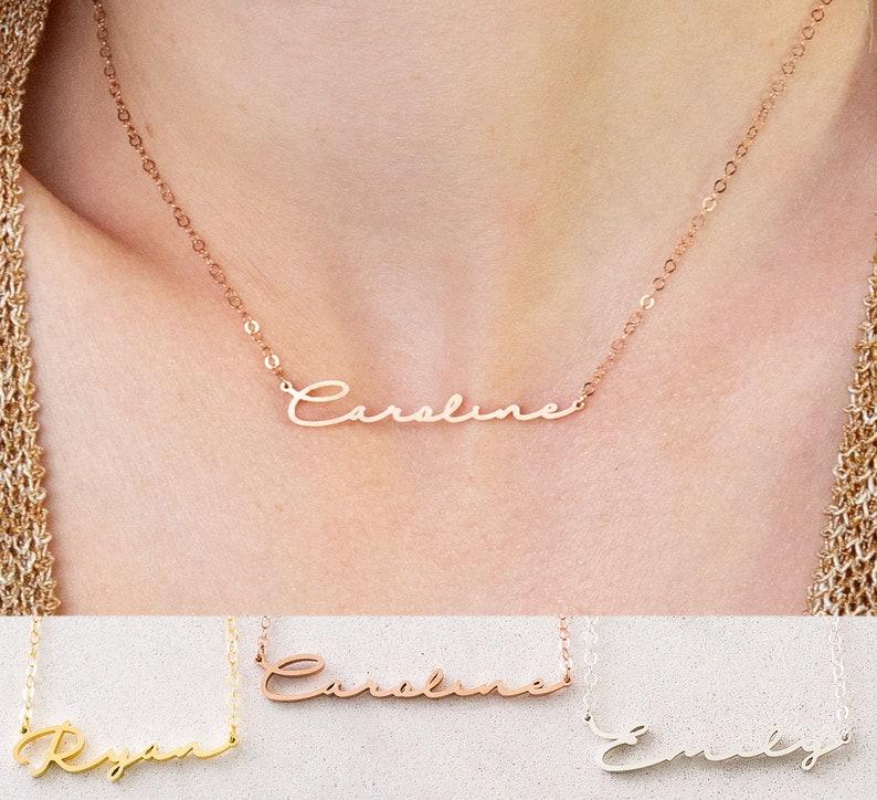 Minimalist Sterling Silver Name Necklace