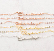 Minimalist Sterling Silver Name Necklace