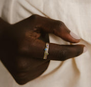 Minimalist Sterling Silver Birthstone Ring