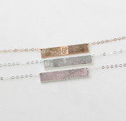 Fingerprint Necklace in Silver Gold Rose Gold