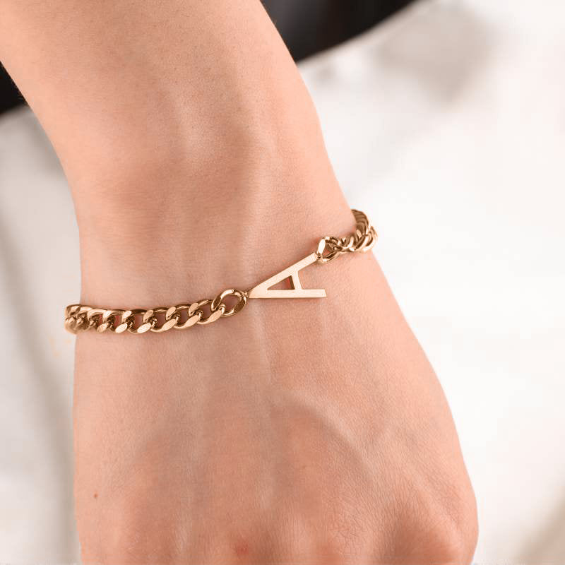 Personalized Skinny Initial Bracelet