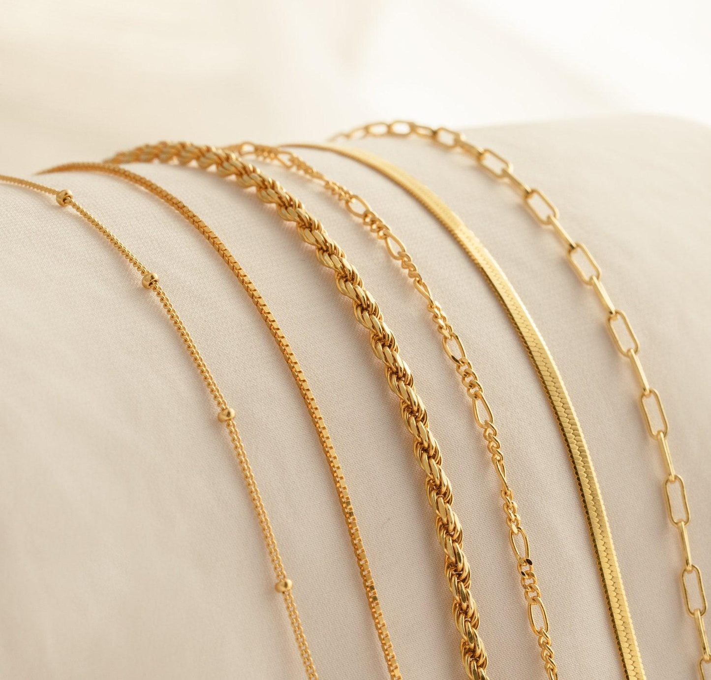 Dainty Gold and Silver Chain Bracelets