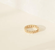 Gold Curb Chain Stacking Ring