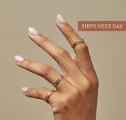 Minimalist Chain Friendship Stacking Ring