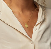 Personalized Zodiac Signet Necklace