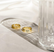 Personalized Curb Link Name Ring