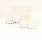 Personalized Birthstone Ring for Mothers