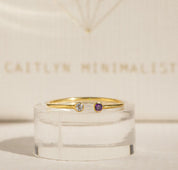 Personalized Birthstone Ring for Mothers