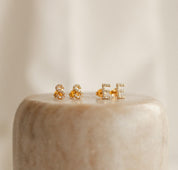 Personalized Pave Letter Stud Earrings