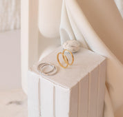 Medium Gold Hoop Earrings for Her