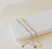 Dainty Pave Heart Bracelet for Everyday Wear