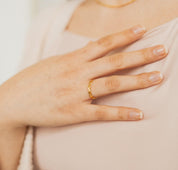 Gold Braided Ring for Friendship or Engagement