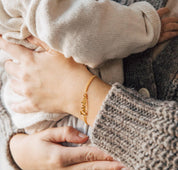 Minimalist Name Bracelet for New Moms