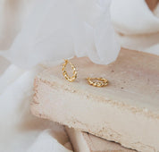 Twisted Chunky Hoop Earrings in Silver and Gold