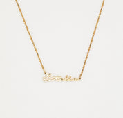 Custom Minimalist Name Necklace with Box Chain