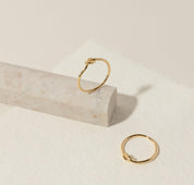 Knot Stacking Gold Pinky Ring