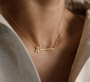 Custom Minimalist Name Necklace for Her