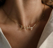 Custom Gold Name Necklace for Her