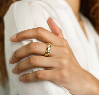 Chunky Gold Statement Ring