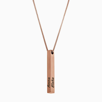 Pillar Bar Personalized Necklace