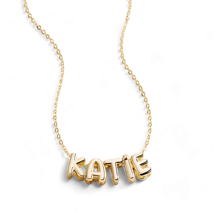 Personalized Bubble Name Necklace