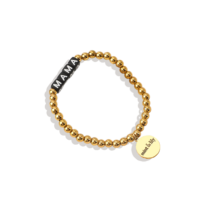 Personalized Waterproof Gold Beaded Bracelet