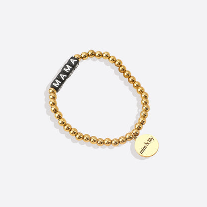 Personalized Waterproof Gold Beaded Bracelet