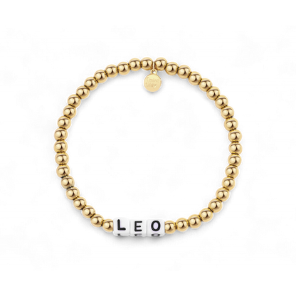 Personalized Waterproof Gold Beaded Bracelet