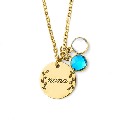 Personalized Birthstone Pendant Necklace