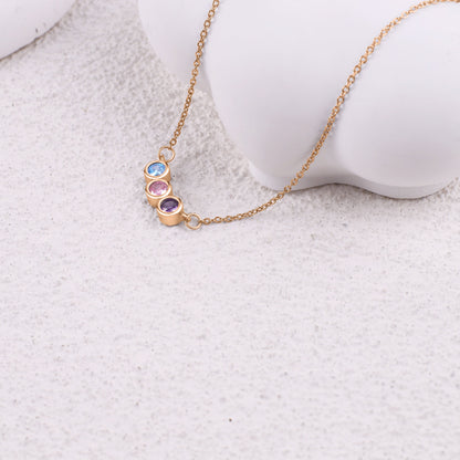 Personalized Birthstones Necklace