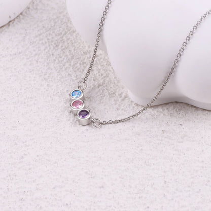 Personalized Birthstones Necklace