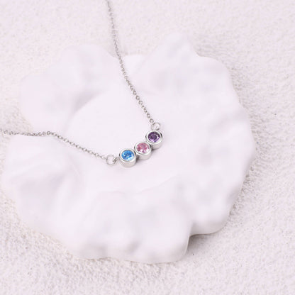 Personalized Birthstones Necklace