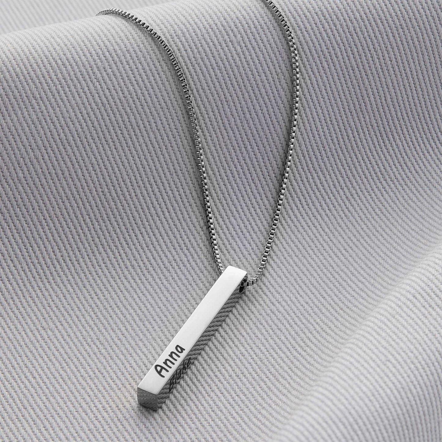 Pillar Bar Personalized Necklace