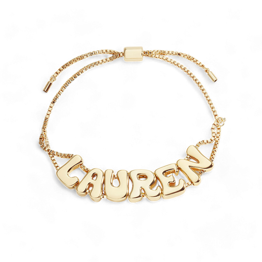 Adjustable Chain Name Bracelet