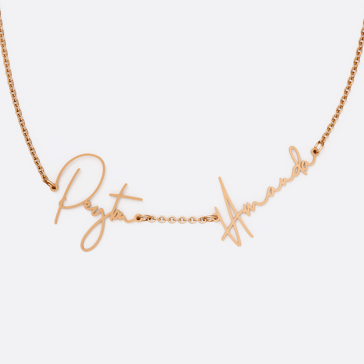 Personalized Double Name Necklace