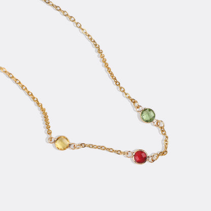 Personalized Multi-Stone Birthstone Necklace