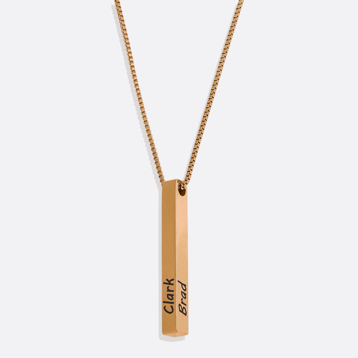 Pillar Bar Personalized Necklace