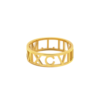 Customized Roman Numeral Ring