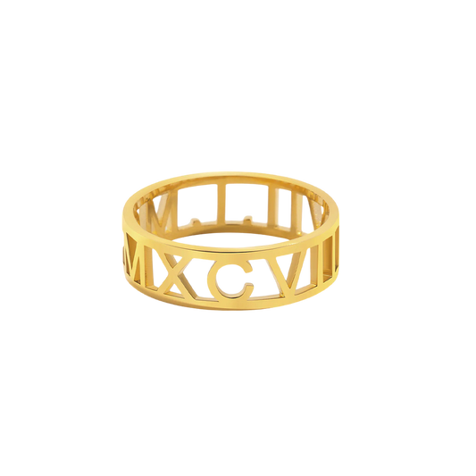 Customized Roman Numeral Ring