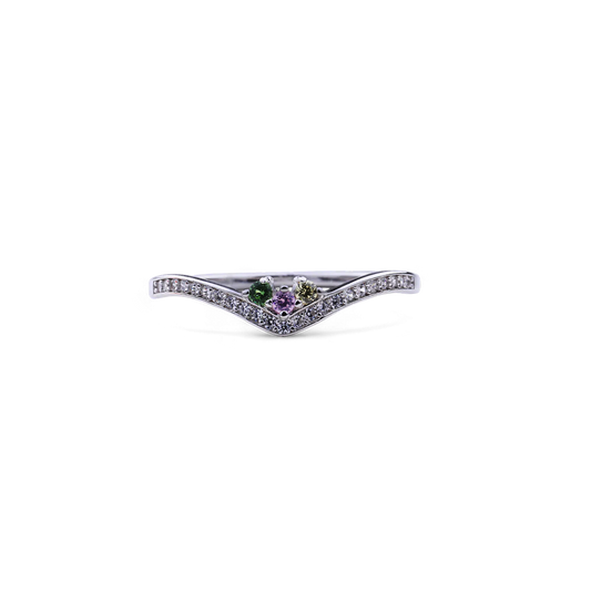 Personalized Birthstone Venus Ring