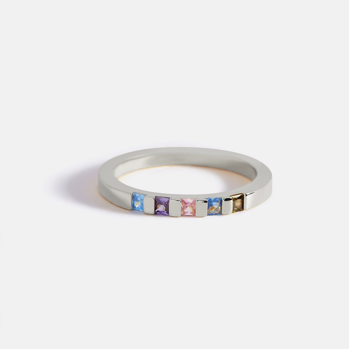 Personalized Birthstone Band Ring