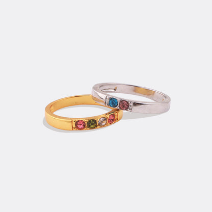 Personalized Stackable Birthstone Ring