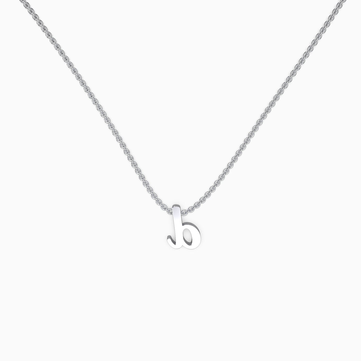 Personalized Initial Script Necklace