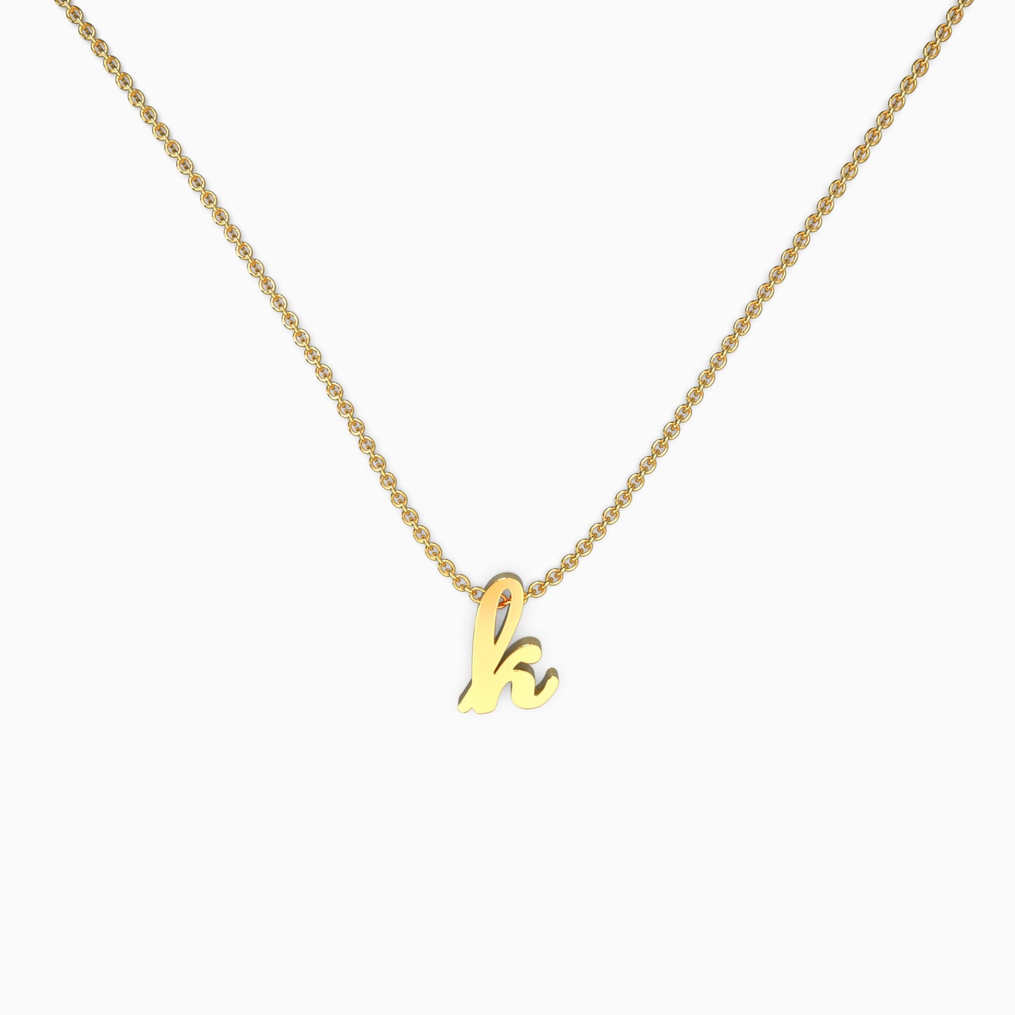 Personalized Initial Script Necklace