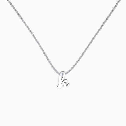 Personalized Initial Script Necklace