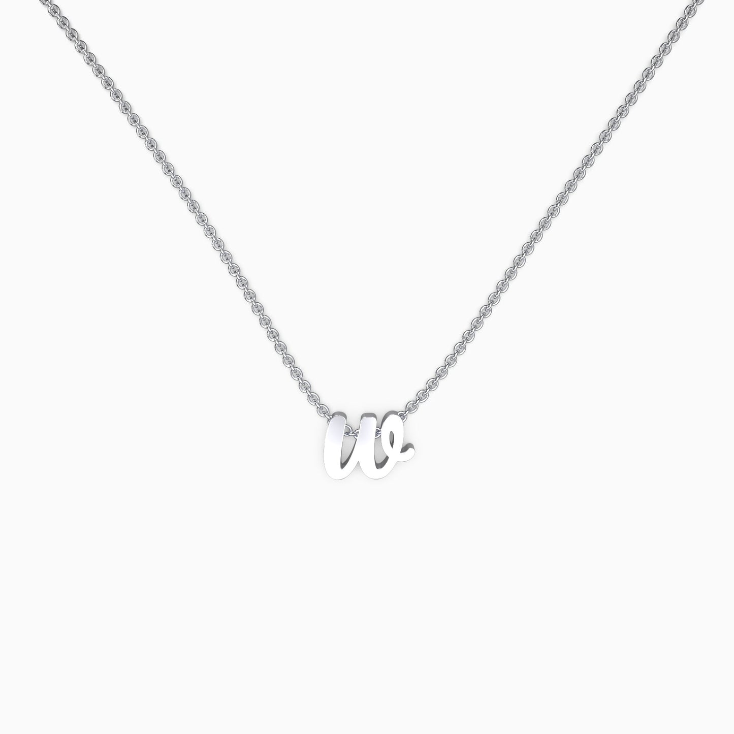 Personalized Initial Script Necklace