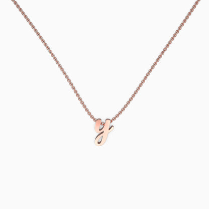 Personalized Initial Script Necklace