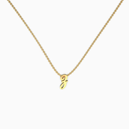 Personalized Initial Script Necklace