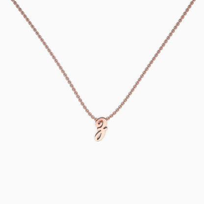 Personalized Initial Script Necklace