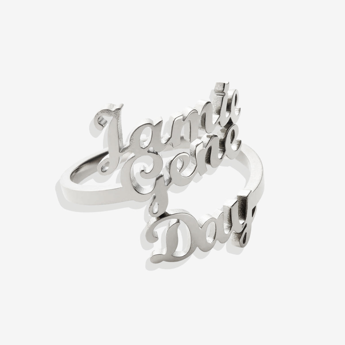 Personalized Triple Name Ring